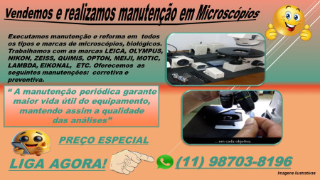 Manutenção de microscópios